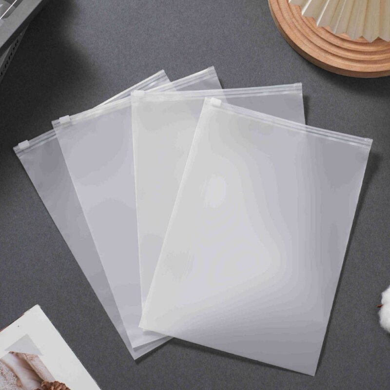 Frosted Zipper Bag Manufacturer - YC Custom Own Logo Eco-friendly Printing Plastic Packaging Transparent EVA for Clothing