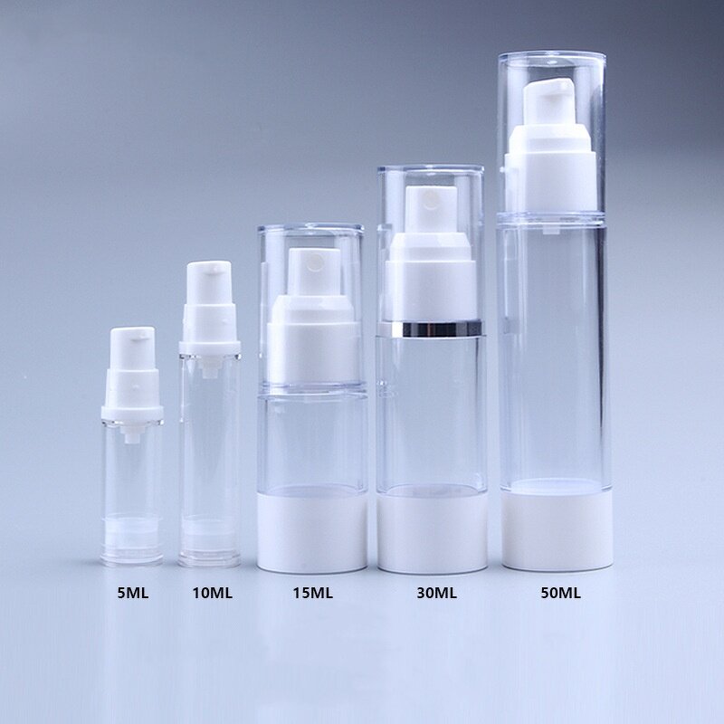 Airless Pump Bottle Manufacturer - YC Factory Custom Print Spray Pump Head 15-50ml Cosmetic Packaging Airless