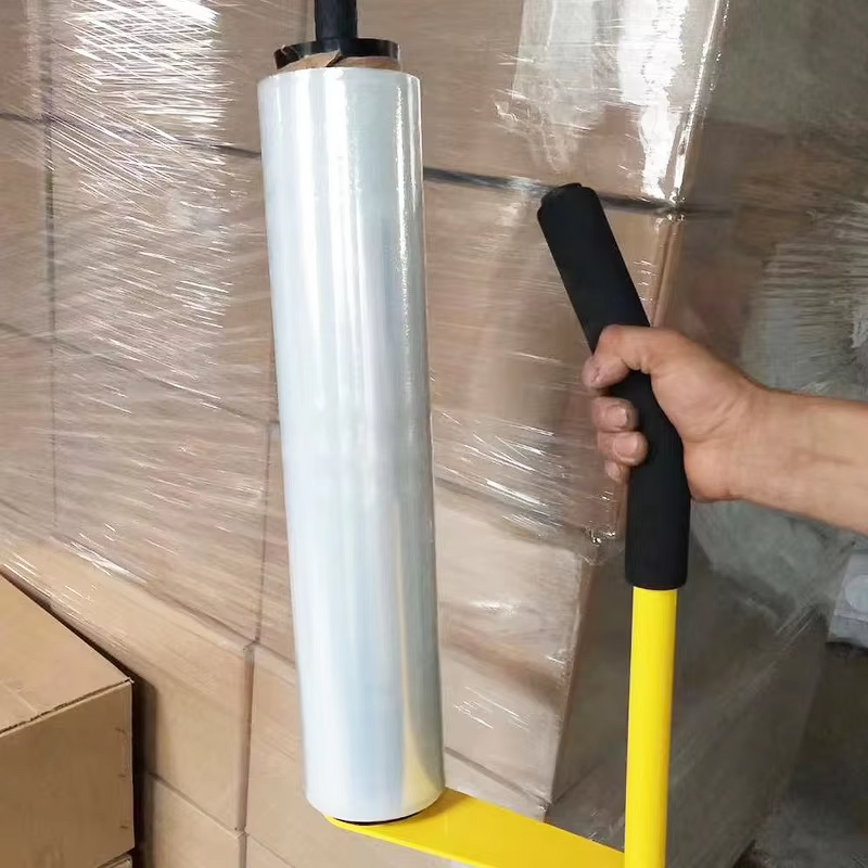Stretch Wrap Manufacturer - YC Machine Winding Film Master Durable Adhering PE Transparent Proof Soft Packaging Plastic Polythene Roll