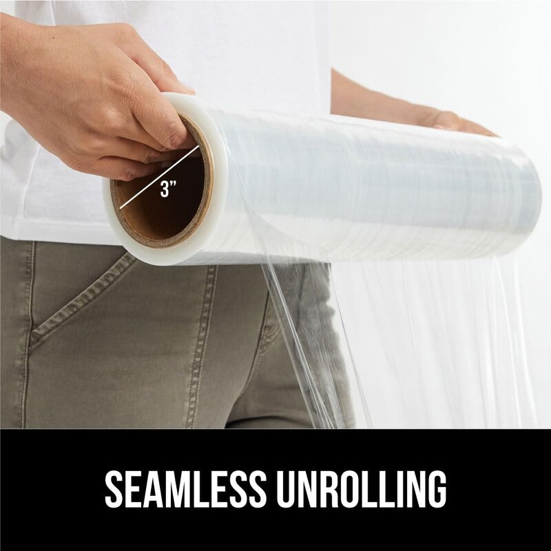 LDPE Stretch Film Manufacturer - YC Soft Black Plastic Transparent Packaging Roll Hand Use PE Strech Shrink Wrap