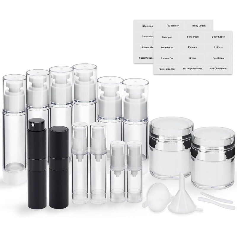 Cosmetic Packaging Bottle Manufacturer - YC Wholesale Empty Lotion Serum 15-100ml Shinning Matte Silver Airless Pump Spray