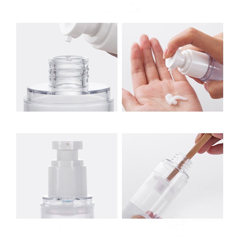 Double Tube Plastic Bottle Manufacturer - YC Luxury Empty Customized Cosmetic Packaging Jar Facial Care Vacuum Spray Lotion Airless Pump