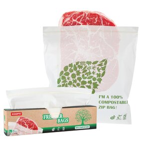 Biodegradable Ziplock Bag Manufacturer - YC Eco-Friendly Frosted Food-Safe Zip Seal Food Storage Custom Logo Matte Compostable