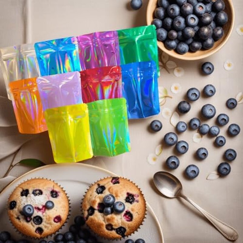 Aluminum Foil Compound Bag Manufacturer - YC New Stock Multicolor Resealable Stand up Seal Pouch Stand-Up Zipper With Silver Food Packaging