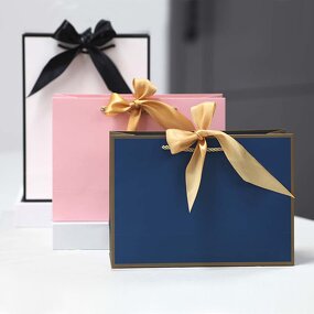 Paper Shopping Bag Manufacturer - YC Luxury Gift Packaging Custom Printed Logo Cardboard for Shoes Clothing Gift Carrier