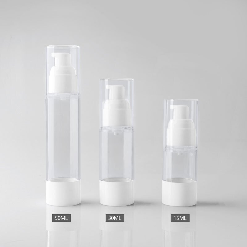 Airless Pump Bottle Manufacturer - YC Factory Custom Print Spray Pump Head 15-50ml Cosmetic Packaging Airless