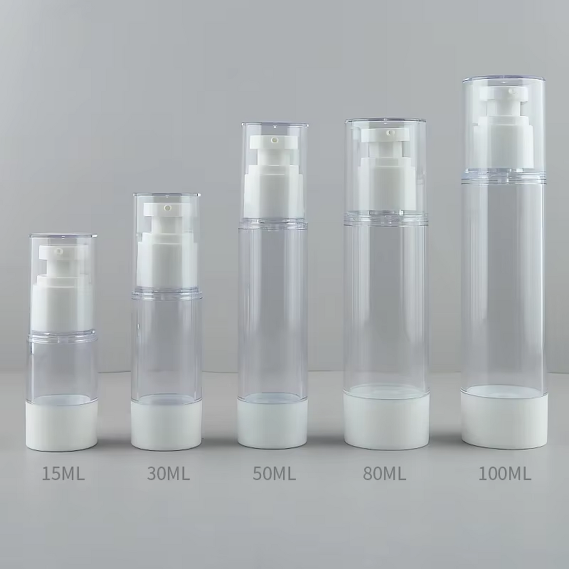 Airless Pump Bottle Manufacturer - YC Custom Logo 30-100ml Spray Lotion Travel Refillable Dispenser Transparent Vacuum Container