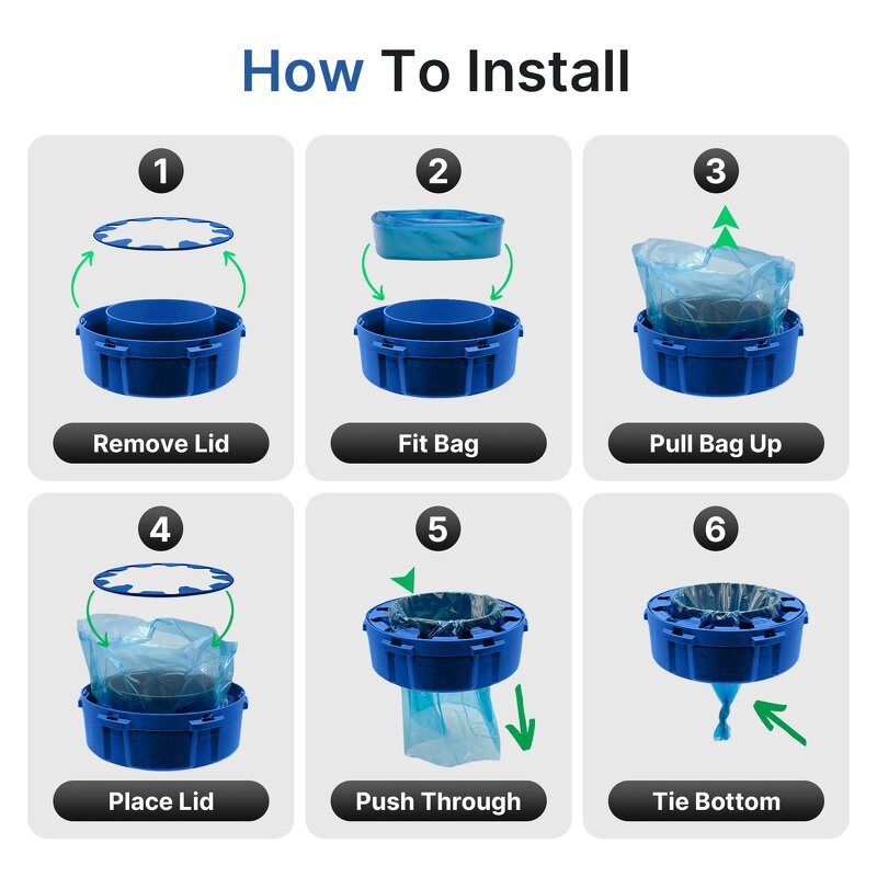 Smell Proof Garbage Bags Manufacturer - YC Degradable Plastic Bucket Trash Waste Replacement Compatible Baby Diaper Refill