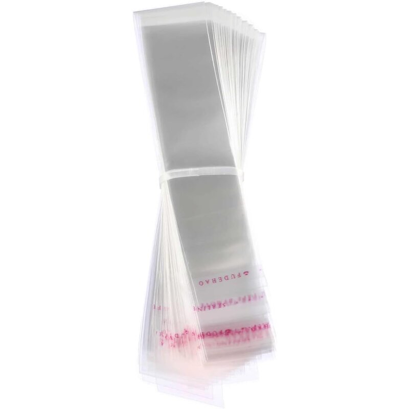 Glass Paper Bags Manufacturer - YC Reusable Self-Adhesive Long Plastic Transparent OPP Heat Sealing for Tableware Toothbrushes Food