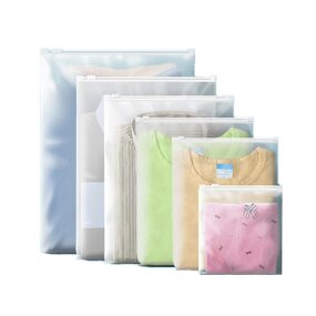 Slider Zipper Lock Bags Manufacturer - YC Custom Transparent Pe T-Shirt Swimwear Frosted Resealable for Plastic Packaging