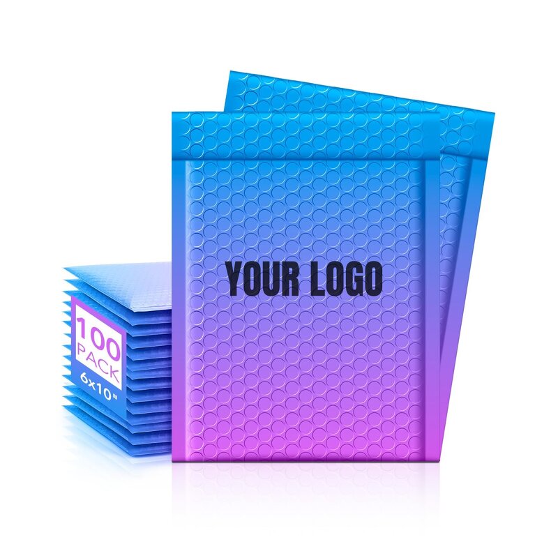 Padded Envelope Manufacturer - Wholesale Custom Printed Matte Bubble Mailers Strong Adhesive Poly Air Bubble Mailer Shipping for Clothing