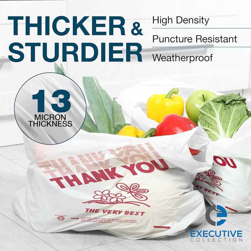 Transparent Plastic Bag Manufacturer - YC High Quality Shopping Disposable Vest Carrier Durable Handles Thank You T Shirt