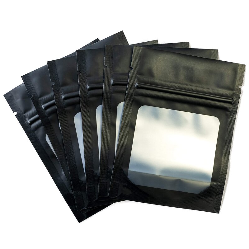 Mylar Smell Proof Bags Manufacturer - YC Bulk Printed Pack Resealable Stand up Food Storage Packaging Foil Pouch with Clear Window