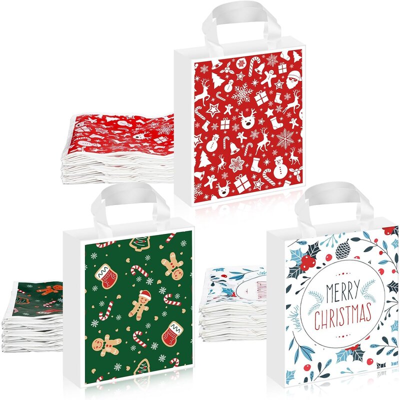 Shopping Bag Manufacturer - YC Custom Recyclable LDPE/HDPE Tote Retail Gusset Plastic Packaging with Soft Loop Handles for Gift