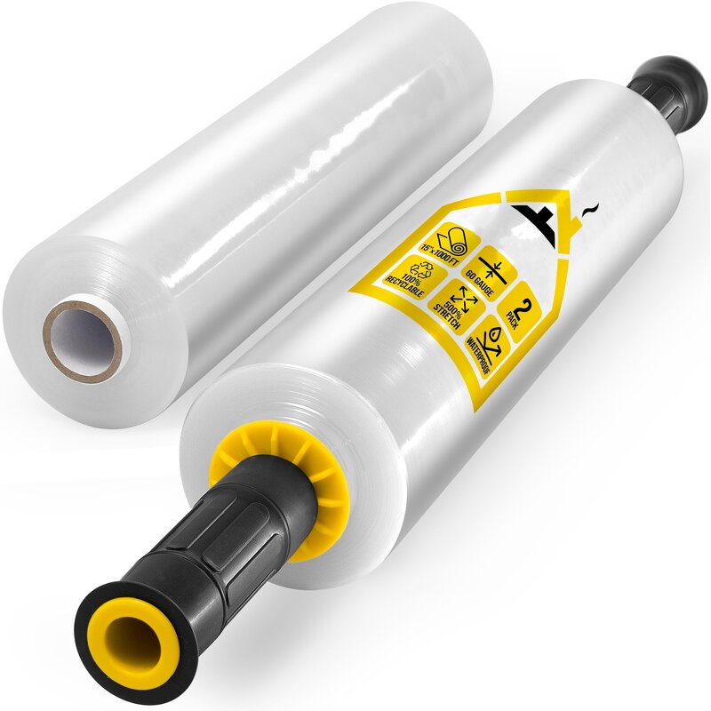 Stretch Film Manufacturer - YC Factory Wholesale Customized Hand Use Plastic Poly 30-50cm Width LDPE Pallet Shrink Wrapping