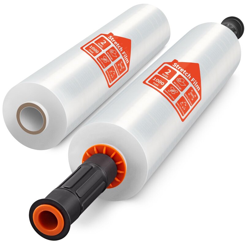 Stretch Wrap Roll Film Manufacturer - YC Wholesale Food Grade LDPE Soft Plastic Pallet Packing Shrink for Hand Machine Use