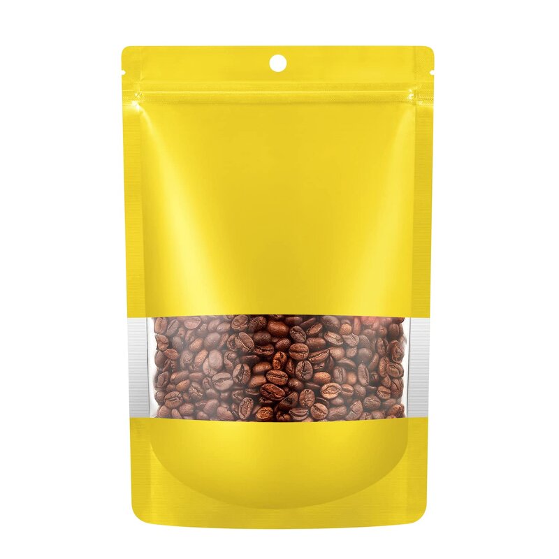 Smell Proof Bags Manufacturer - YC Low MoQ for Food Stand up Zipper Lock Resealable Aluminum Mylar Foil Plastic Packaging with Window