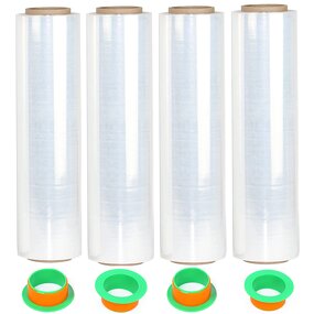 LDPE Stretch Film Manufacturer - YC Soft Black Plastic Transparent Packaging Roll Hand Use PE Strech Shrink Wrap
