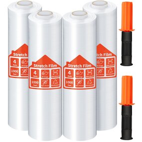 Stretch Wrap Roll Film Manufacturer - YC Wholesale Food Grade LDPE Soft Plastic Pallet Packing Shrink for Hand Machine Use