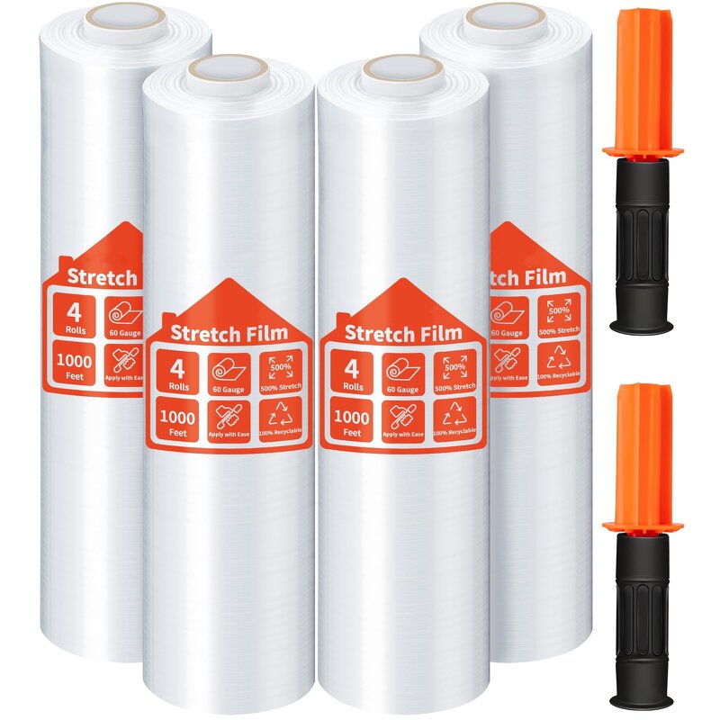 Stretch Wrap Roll Film Manufacturer - YC Wholesale Food Grade LDPE Soft Plastic Pallet Packing Shrink for Hand Machine Use