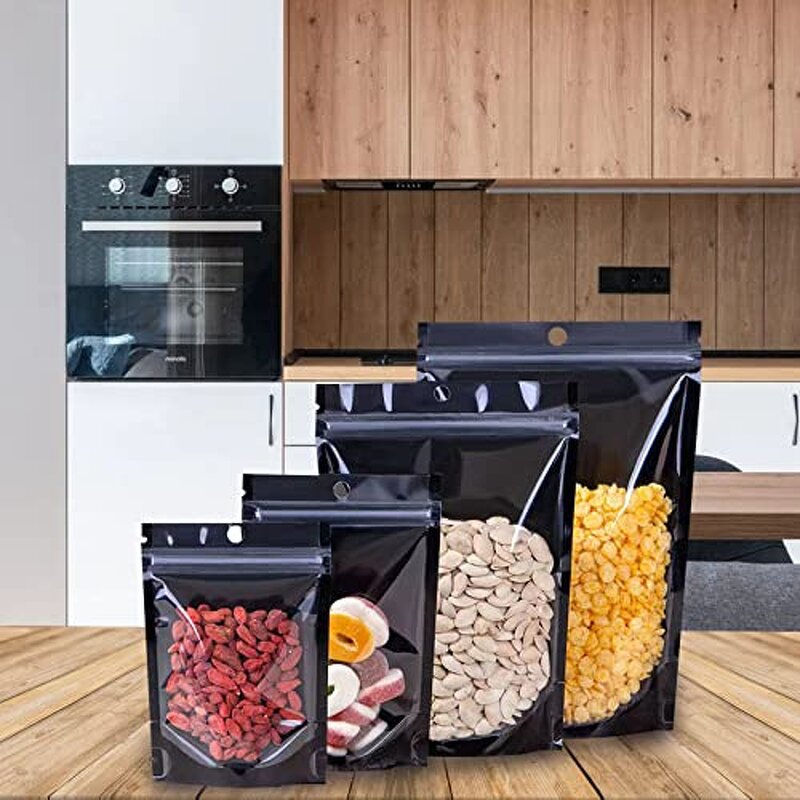 Mylar Smell Proof Bags Manufacturer - YC Bulk Printed Pack Resealable Stand up Food Storage Packaging Foil Pouch with Clear Window