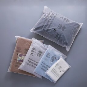 Matte Waterproof Zipper Bag Manufacturer - YC Stock Custom Clothing Bag High Quality Packaging Frosted Poly With Suffocation Warning