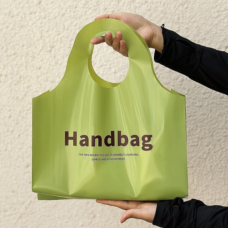 Shopping Bag Manufacturer - YC New Arrival Customize LDPE/HDPE Packing Clear Plastic Soft Loop Handle