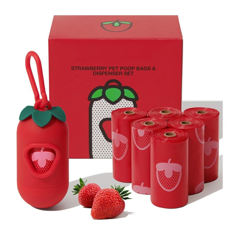 Biodegradable Pet Poop Bags Manufacturer - YC Customized Yellow Daisy Trash Compostable Waste Heavy Duty Corn Starch With Dispenser