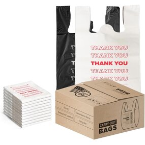 Plastic T Shirt Bags Manufacturer - Manufacturer's Customization Heavy Duty Vest Handle Colorful Shopping Packaging Thank You T-shirt