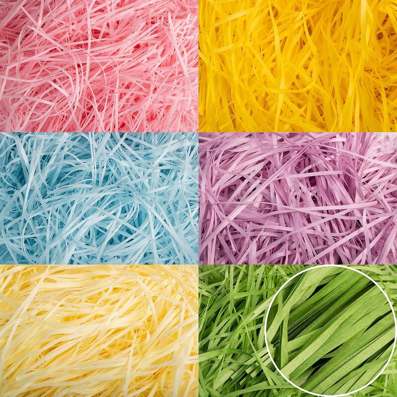 Crinkle Paper Manufacturer - YC Eco Recycle Colors Cutting Shredded Tissue Filler for Gift Box Basket Filler Filling