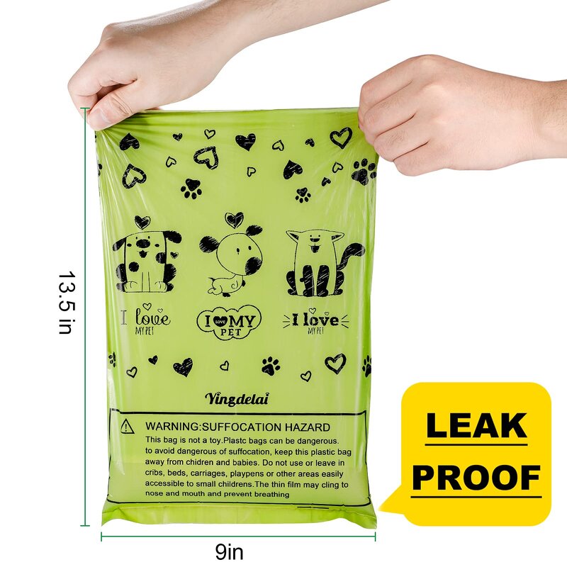 Biodegradable Poop Bags Manufacturer - YC Hot Selling Eco Friendly Custom Logo Compostable Pack Dog Waste Pet Accessory