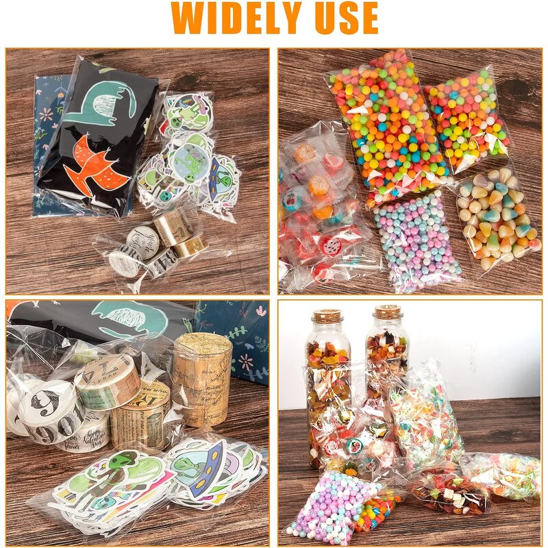 Clear Plastic Bags Manufacturer - YC Factory Promotional Cheap Bakery Candy Cookie Food Transparent Self Adhesive Sealing OPP Packaging