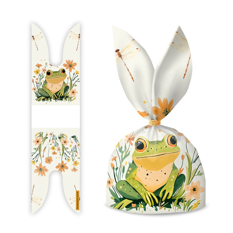 Plastic Food Pouch Manufacturer - YC 50 Pcs/Pack Small Animals Shaped Packing Rabbit Ears Sweets Party Decoration Candy Packaging