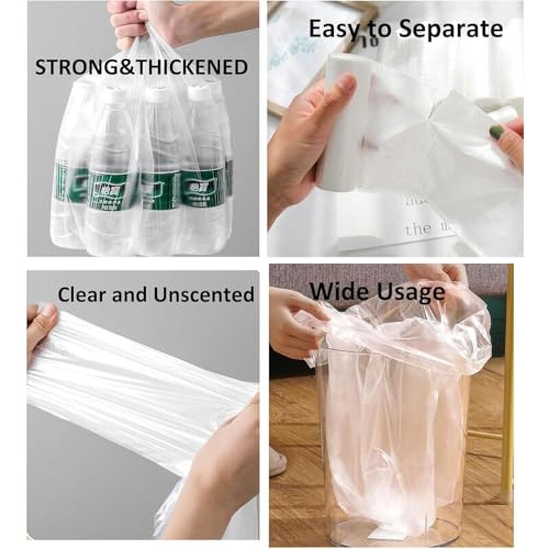 Garbage Bag Manufacturer - YC Custom Household Colorful Different Sizes Compostable Rolls Thick Strong Plastic Trash