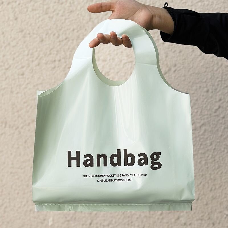 Shopping Bag Manufacturer - YC New Arrival Customize LDPE/HDPE Packing Clear Plastic Soft Loop Handle