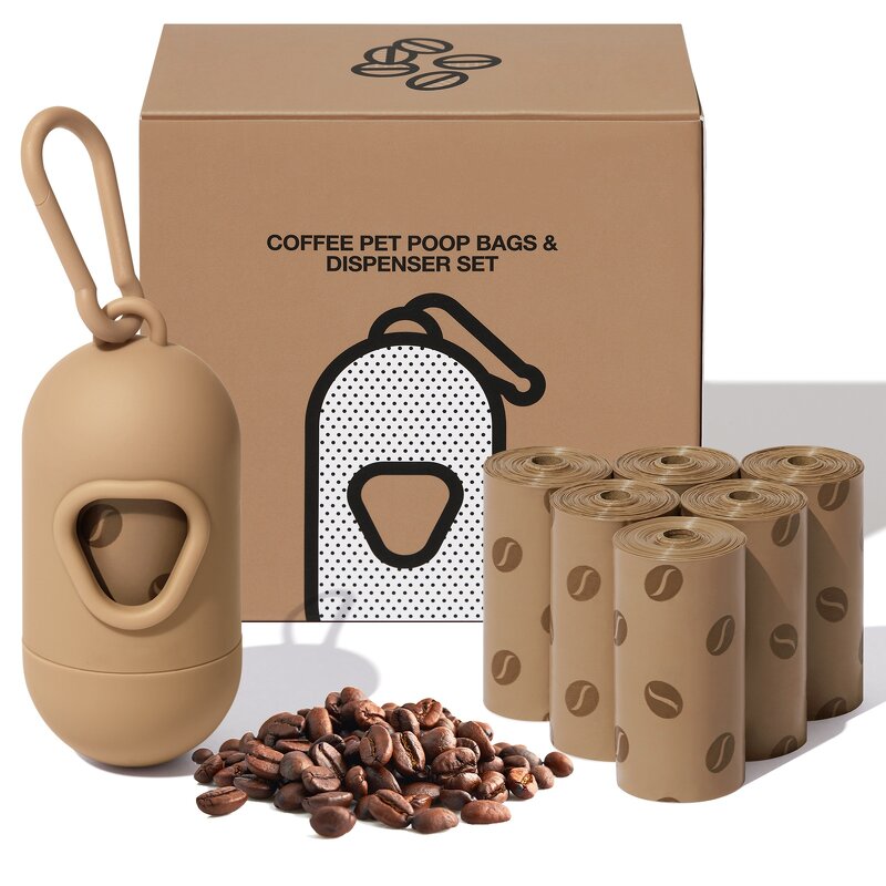 Biodegradable Pet Poop Bags Manufacturer - YC Customized Yellow Daisy Trash Compostable Waste Heavy Duty Corn Starch With Dispenser