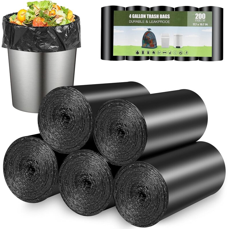 Refuse Sacks Manufacturer - YC Strong Large Thick LDPE HDPE Black Garbage Bag Customized Plastic Packing Trash Bags