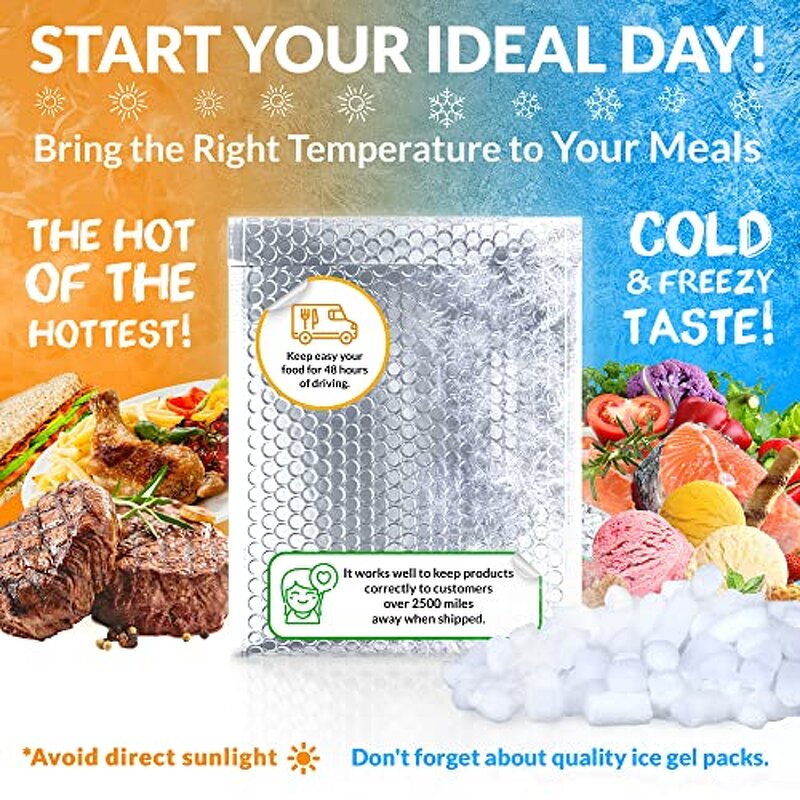 Thermal Bubble Bag Manufacturer - YC Custom logo Waterproof Foil Shipping Envelopes Mailers for Cold Insulated Poly