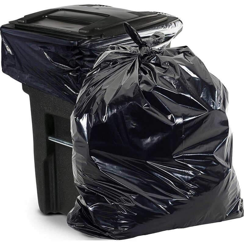 Biodegradable Trash Bags Manufacturer - YC Factory Customized Heavy Duty Plastic Garbage 55-100 Gallon Large Size Black