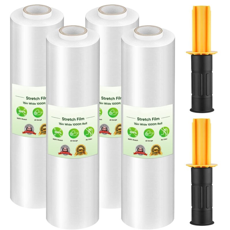 Stretch Wrap Roll Film Manufacturer - YC Wholesale Food Grade LDPE Soft Plastic Pallet Packing Shrink for Hand Machine Use