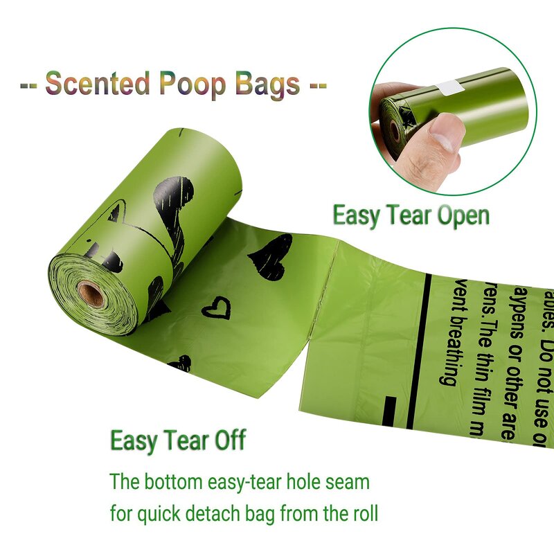Biodegradable Poop Bags Manufacturer - YC Hot Selling Eco Friendly Custom Logo Compostable Pack Dog Waste Pet Accessory
