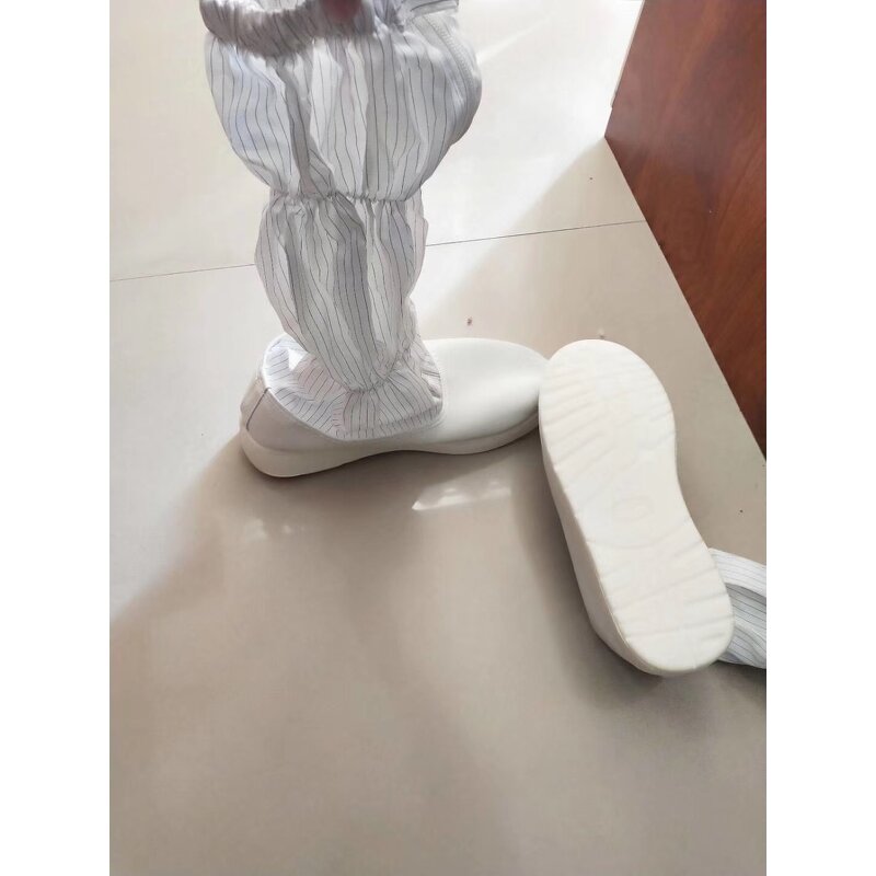 ESD Antistatic Boots Manufacturer - PVC/PU Outsole Iron Zipper Conductive Fiber Cleanroom Safety Shoes