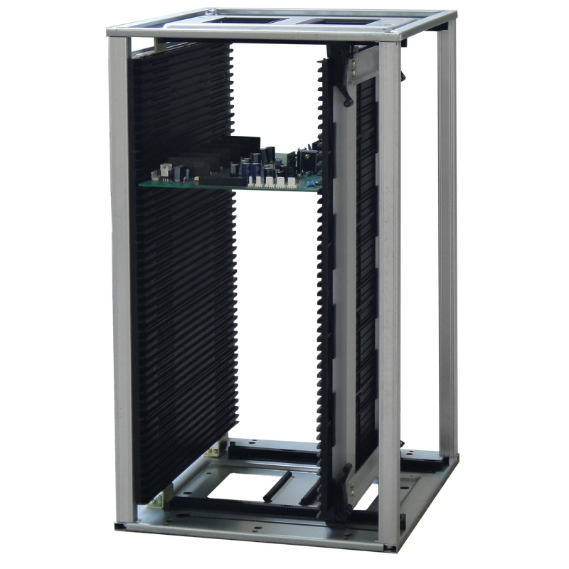ESD SMT Magazine Rack Manufacturer - for PCB Plate 355x320x563mm Electronic Plastic
