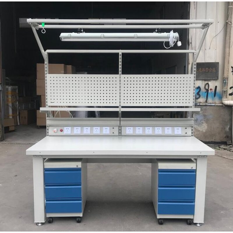 Laboratory Furniture Manufacturer - Hot 20MM Ceramic Lab Worktop 1.2MM All Steel Cabinet Body Modern Fuma Wheel