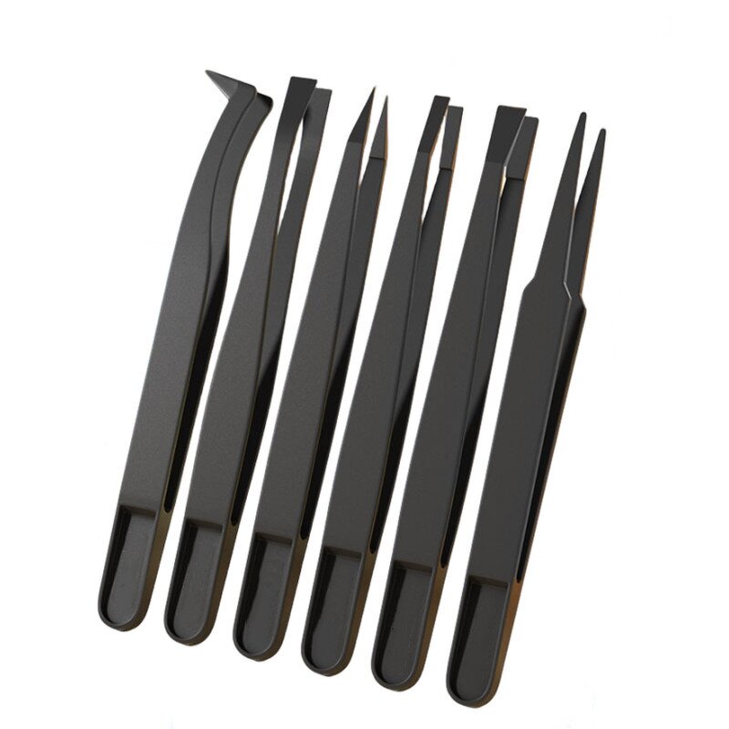 Anti-Static Plastic Tweezers Manufacturer - HYSTIC Black Industrial Laboratory Safety Furniture
