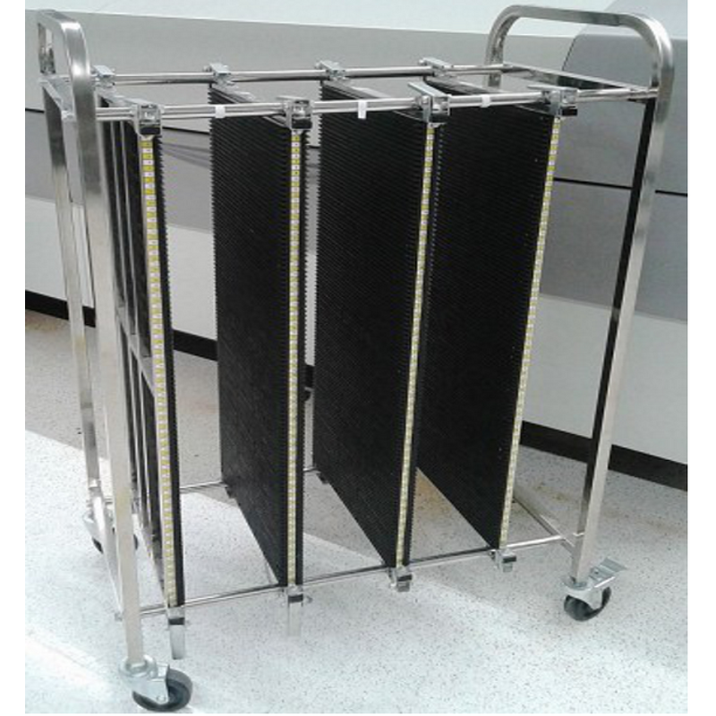 ESD Hand Trolley Manufacturer - Adjustable Anti-Static PCB Turnover Carts Material Storage Rack Plastic