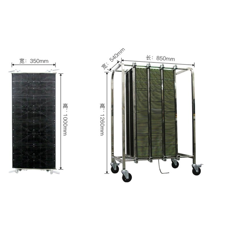 ESD PCB Storage Cart Manufacturer - Conductive Wheel Plastic for PCBA Magazine Trolley