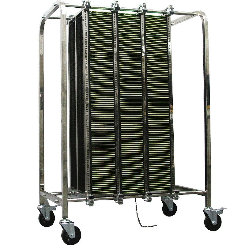 ESD Magazine Rack Manufacturer - SMT Antistatic Electronic Plastic for PCB Storage Cart