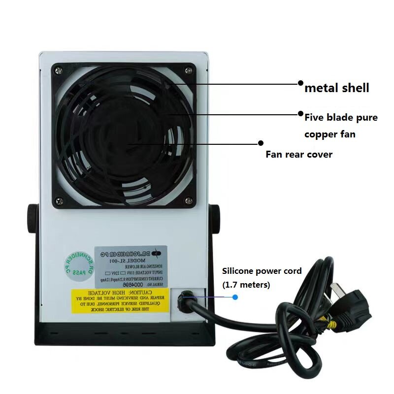 ESD Ionizing Air Blower Manufacturer - Schneider Model SL-001 Industrial AC Desktop Supplier