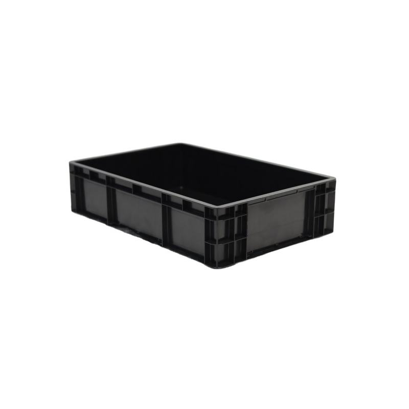 ESD Storage Container Manufacturer - New Black Eco-friendly Light Duty Anti-Static Plastic Pallet Bin